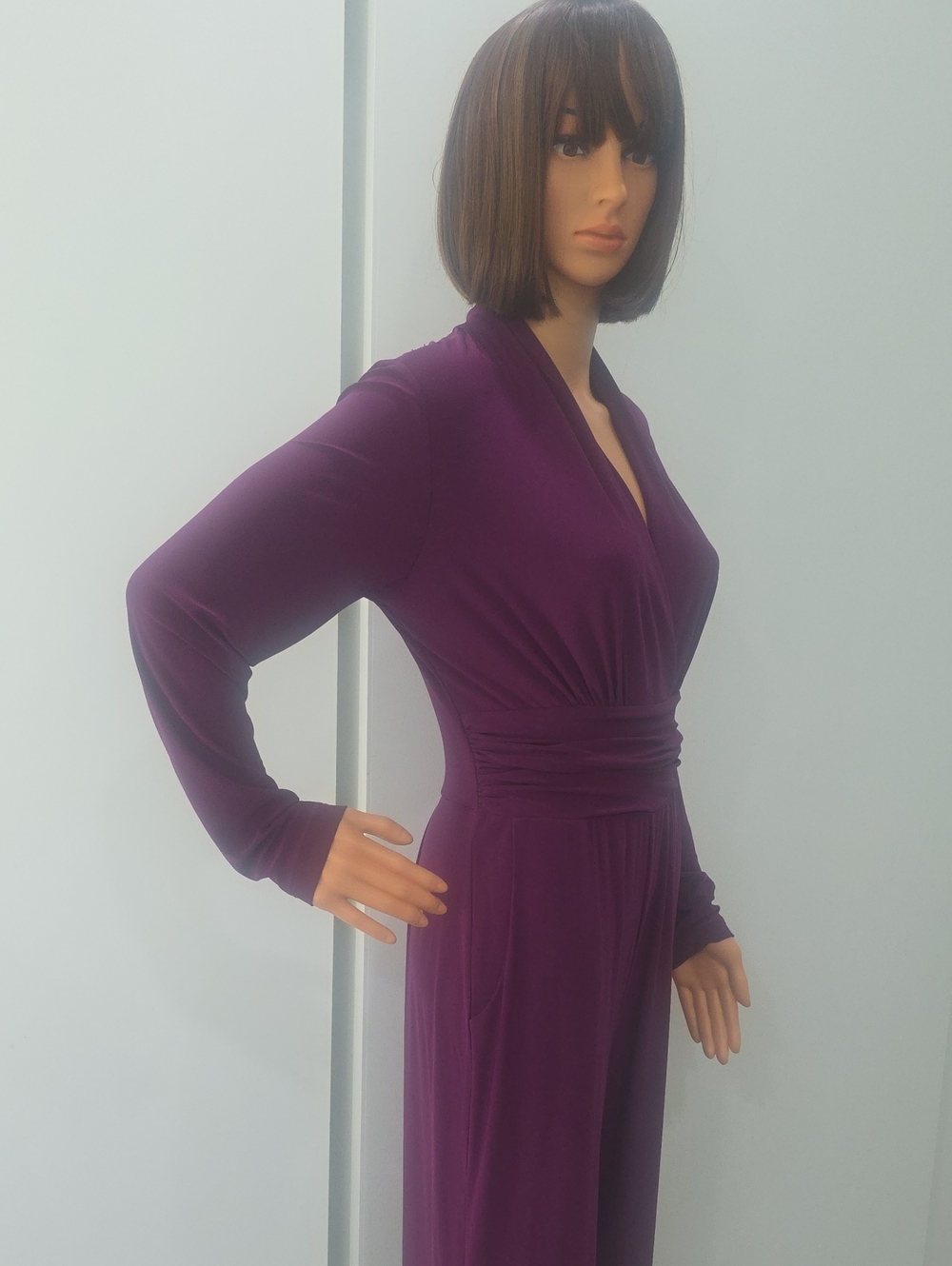 Venus Purple/Violet Long Sleeve Dressy Jumpsuit - Size 4 - Picture 7 of 13